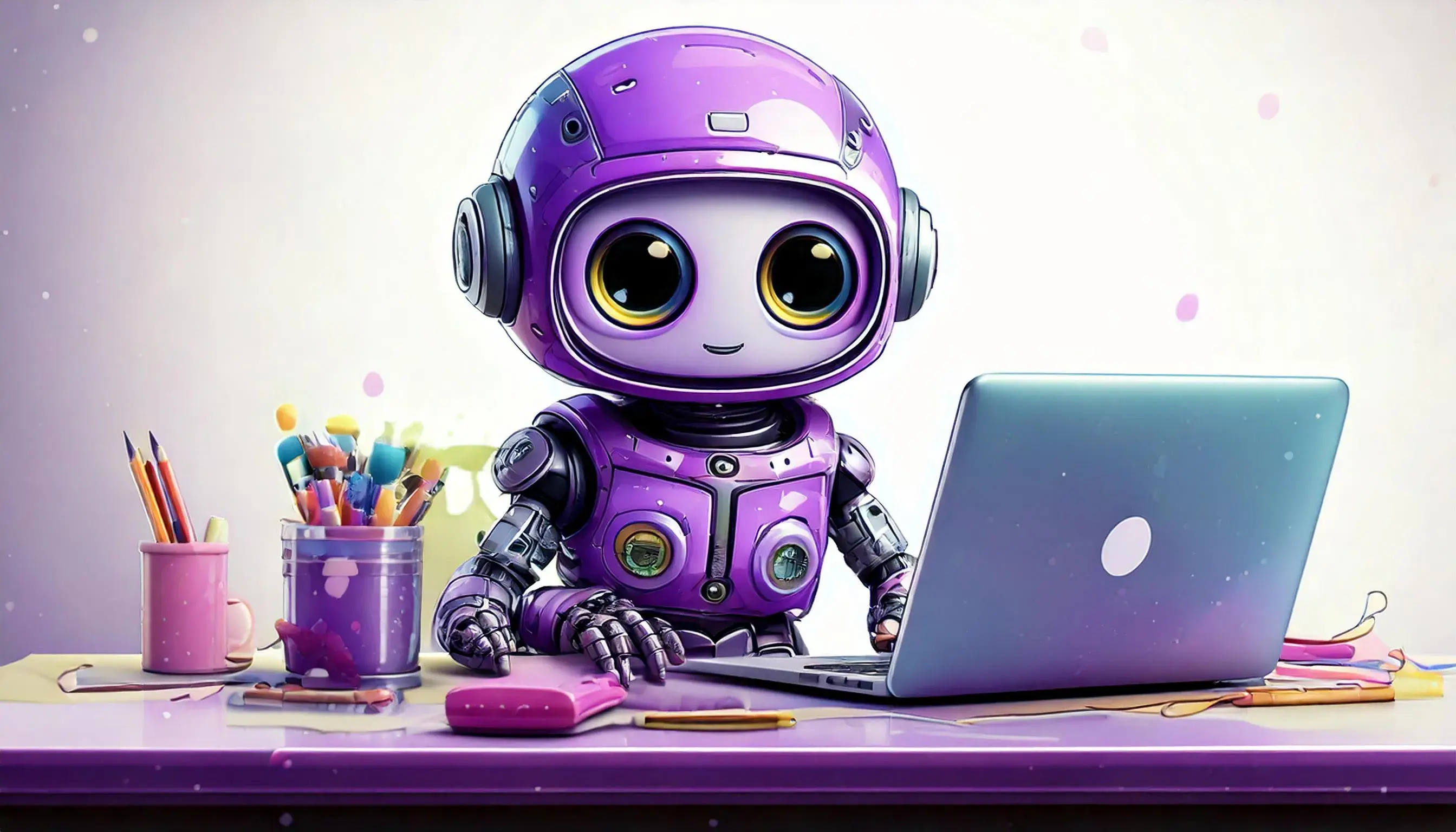 Integration step visual with Flowbot robot and laptop